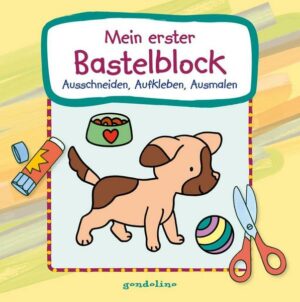 Mein erster Bastelblock (Hundewelpe)