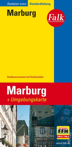 Falk Stadtplan Extra Standardfaltung Marburg 1 : 16 000