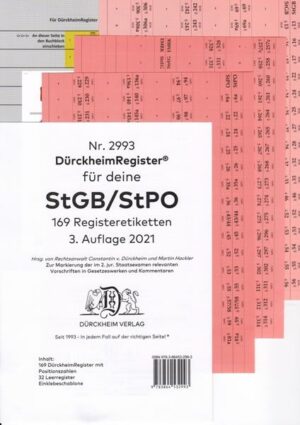 DürckheimRegister® StGB/StPO -2022- 2. Staatsexamen