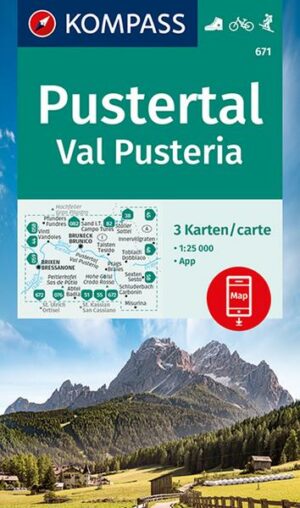 KOMPASS Wanderkarten-Set 671 Pustertal