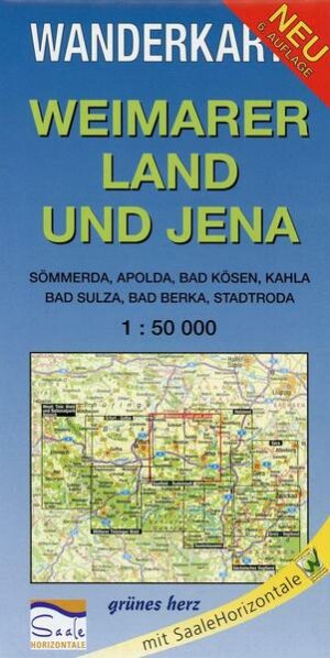Weimarer Land und Jena 1 : 50 000 Wanderkarte