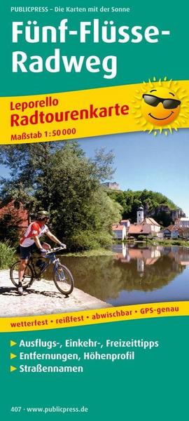 Fünf-Flüsse-Radweg 1 : 50 000