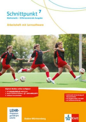 Schnittpunkt Mathematik - Differenzierende Ausgabe für Baden-Württemberg / Arbeitsheft mit Lösungsheft und Lernsoftware 7. Schuljahr