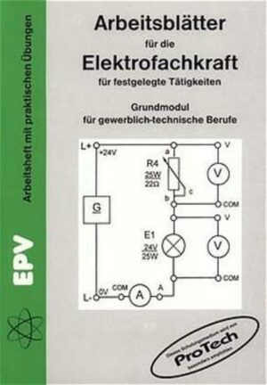 Arbeitsblätter für die Elektrofachkraft für festgelegte Tätigkeiten
