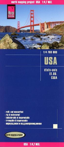 Reise Know-How Landkarte USA 1 : 4.700.000