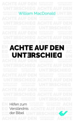 Achte auf den Unterschied