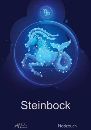 Sternzeichen Steinbock Notizbuch | Designed by Alfred Herler