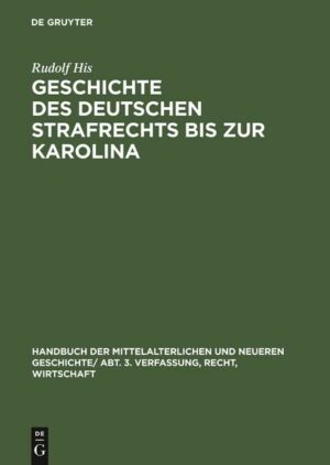 Handbuch der mittelalterlichen und neueren Geschichte. Verfassung
