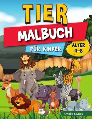 Tier-Malbuch für Kinder