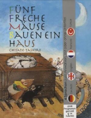 Fünf freche Mäuse bauen ein Haus (Buch mit DVD)