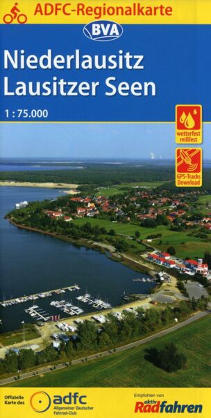 ADFC-Regionalkarte Niederlausitz Lausitzer Seen