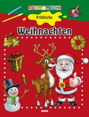 Ausmalbuch Fröhliche Weihnachten