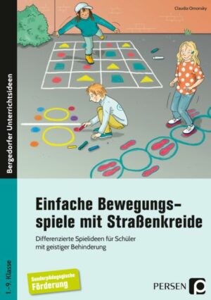 Einfache Bewegungsspiele mit Straßenkreide