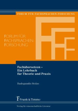 Fachübersetzen - Ein Lehrbuch für Theorie und Praxis