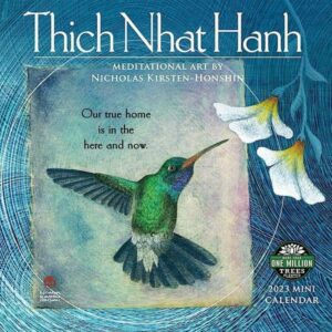 Thich Nhat Hanh 2023 Mini Calendar: Meditational Art by Nicholas Kirsten-Honshin