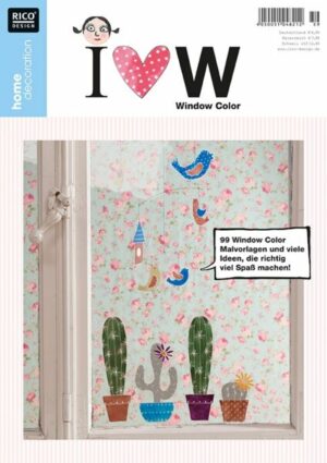 Home decoration No. 59 I love Window Color