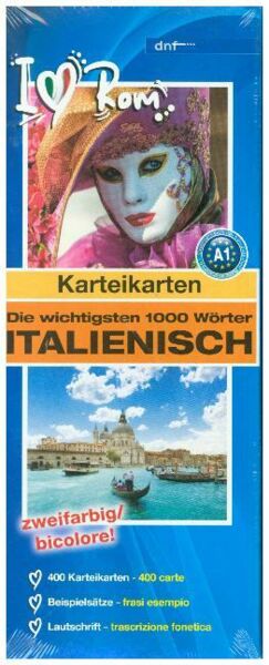 Karteikartenbox 1000 Wörter Ital. Niv. A1