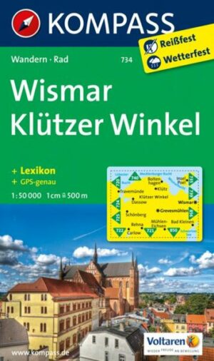 KOMPASS Wanderkarte Wismar - Klützer Winkel