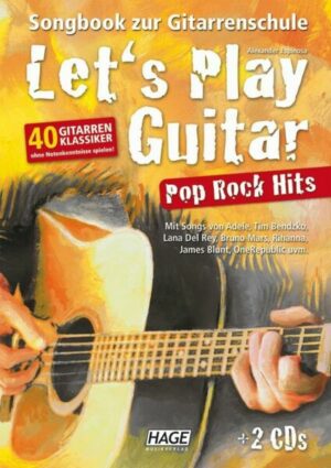 Let's Play Guitar Pop Rock Hits mit 2 CDs