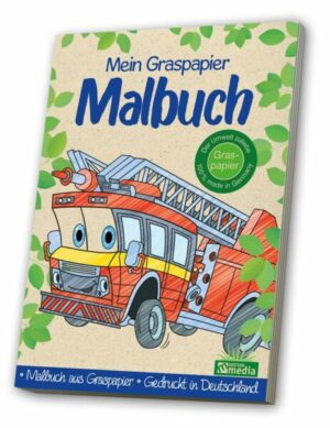 Malbuch Graspapier. Feuerwehr