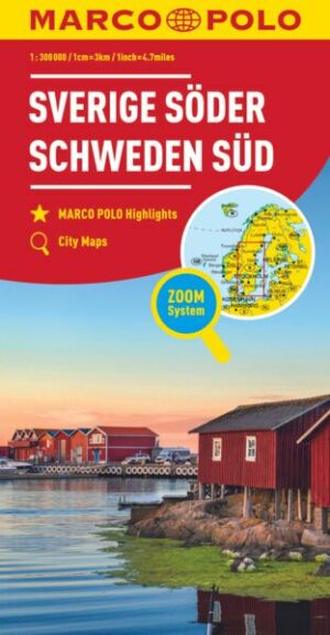 MARCO POLO Länderkarte Schweden Süd 1:325.000
