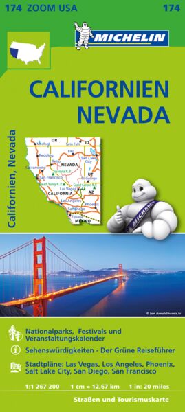 Michelin Zoomkarte Californien-Nevada 1 : 1 267 200