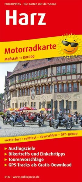 Motorradkarte Harz