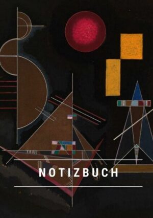 Notizbuch klein A5 Blanko - Notizheft 44 Seiten 90g/m² - Softcover Wassily Kandinsky 'Leicht im Schwer' -