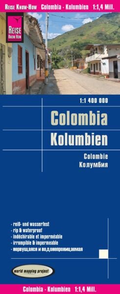 Reise Know-How Landkarte Kolumbien / Colombia (1:1.400.000)