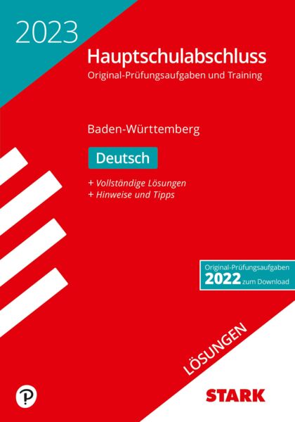 STARK Lösungen zu Original-Prüfungen und Training Hauptschulabschluss 2023 - Deutsch 9. Klasse - BaWü