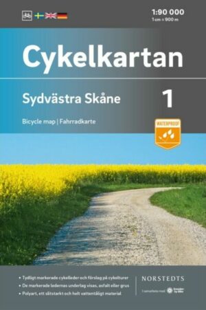 Sydvästra Skåne 1:90 000