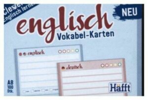 Vokabel-Karten Englisch 100 Stück A8