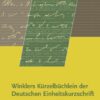 Winklers Kürzelbüchlein Dt Einheitskurzschrift